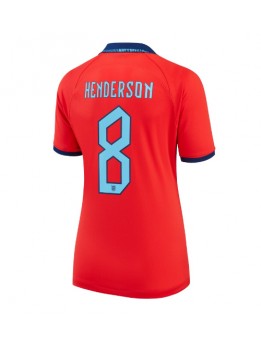Ženski Nogometna dresi replika Anglija Jordan Henderson #8 Gostujoči SP 2022 Kratek rokav